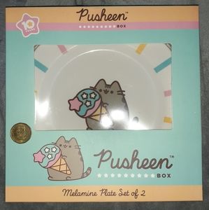 Pusheen plate set